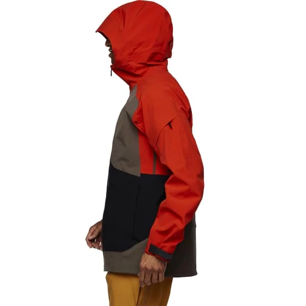 Vestes De Ski BLACK DIAMOND M RECON STRETCH SKI SHELL OCTANE-WALNUT-BLACK 22 Marron / Noir / Orange 4 Vestes De Ski BLACK DIAMOND M RECON STRETCH SKI SHELL OCTANE-WALNUT-BLACK 22 Marron / Noir / Orange – Image 2