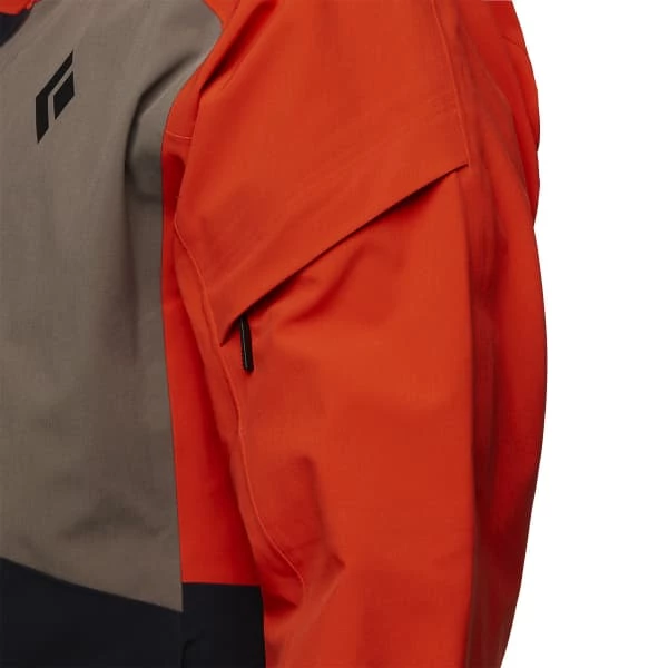 Vestes De Ski BLACK DIAMOND M RECON STRETCH SKI SHELL OCTANE-WALNUT-BLACK 22 Marron / Noir / Orange 6 Vestes De Ski BLACK DIAMOND M RECON STRETCH SKI SHELL OCTANE-WALNUT-BLACK 22 Marron / Noir / Orange – Image 4