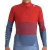 T-shirts Techniques SPORTFUL SQUADRA JERSEY RED BLUE SEA 22 Rouge / Bleu