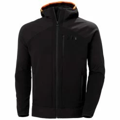 Vestes Softshells HELLY HANSEN ELEVATION SHIELD FLEECE JKT BLACK 23 Noir