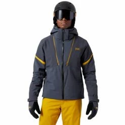 Vestes De Ski HELLY HANSEN FREEWAY JACKET SLATE 22 Gris -Vêtements hiver Homme Soldes 9 96704 freeway jacket slate 65740 984 03