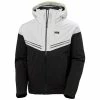 Vestes De Ski HELLY HANSEN ALPHA INFINITY JACKET BLACK 22 Blanc / Noir