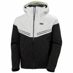 Vestes De Ski HELLY HANSEN ALPHA INFINITY JACKET BLACK 22 Blanc / Noir
