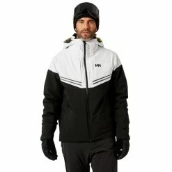 Vestes De Ski HELLY HANSEN ALPHA INFINITY JACKET BLACK 22 Blanc / Noir -Vêtements hiver Homme Soldes 9 96710 alpha infinity jacket black 65775 990 03