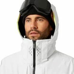 Vestes De Ski HELLY HANSEN ALPHA INFINITY JACKET BLACK 22 Blanc / Noir -Vêtements hiver Homme Soldes 9 96710 alpha infinity jacket black 65775 990 05