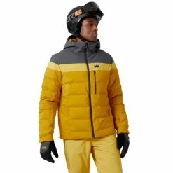 Vestes De Ski HELLY HANSEN BOSSANOVA PUFFY JKT ARROWWOOD 22 Jaune / Gris -Vêtements hiver Homme Soldes 9 96716 bossanova puffy jkt arrowwood 65781 349 03