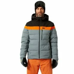 Vestes De Ski HELLY HANSEN BOSSANOVA PUFFY JKT TROOPER 22 Gris -Vêtements hiver Homme Soldes 9 96718 bossanova puffy jkt trooper 65781 591 03