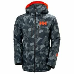 Vestes De Ski HELLY HANSEN GARIBALDI INFINITY JKT TROOPER CAMO 22 Gris