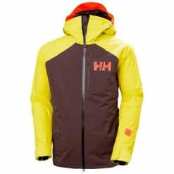 Vestes De Ski HELLY HANSEN POWDREAMER JKT BOURBON 22 Jaune / Marron