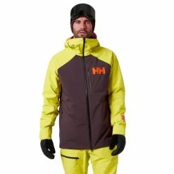 Vestes De Ski HELLY HANSEN POWDREAMER JKT BOURBON 22 Jaune / Marron -Vêtements hiver Homme Soldes 9 96731 powdreamer jkt bourbon 65788 674 03