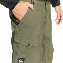 Pantalons De Ski QUIKSILVER UTILTY PT M SNPT CRE0 22 Vert -Vêtements hiver Homme Soldes 9 97179 utilty pt m snpt cre0 eqytp03140 cre0 05