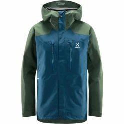 Vestes De Ski HAGLÖFS ELATION GTX JKT M DARK OCEAN/FJELL GRE 22 Bleu / Vert