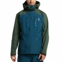 Vestes De Ski HAGLÖFS ELATION GTX JKT M DARK OCEAN/FJELL GRE 22 Bleu / Vert 10 Vestes De Ski HAGLÖFS ELATION GTX JKT M DARK OCEAN/FJELL GRE 22 Bleu / Vert -Vêtements hiver Homme Soldes 9 97246 elation gtx jacket men dark ocean fjell gre 604655 4qp 03
