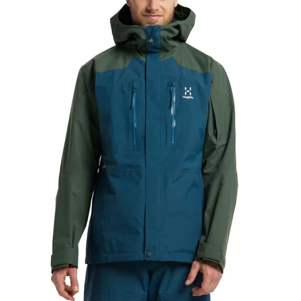 Vestes De Ski HAGLÖFS ELATION GTX JKT M DARK OCEAN/FJELL GRE 22 Bleu / Vert 5 Vestes De Ski HAGLÖFS ELATION GTX JKT M DARK OCEAN/FJELL GRE 22 Bleu / Vert – Image 3
