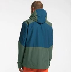 Vestes De Ski HAGLÖFS LUMI JKT M DARK OCEAN/FJELL GRE 22 Bleu / Vert -Vêtements hiver Homme Soldes 9 97261 lumi jacket men dark ocean fjell gre 604660 4qp 04