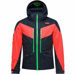 Vestes De Ski ROSSIGNOL HERO SKI JKT BLACK 22 Orange / Noir