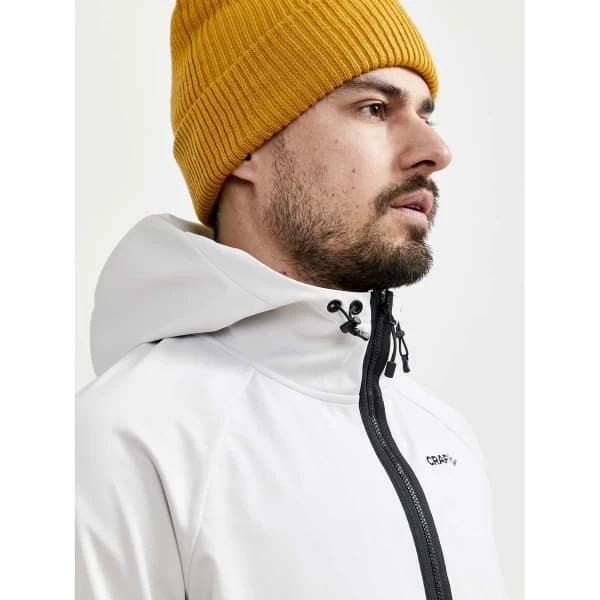 Vestes De Ski CRAFT GLIDE HOOD JKT M ASH-TAWNY 22 Blanc / Jaune 7 Vestes De Ski CRAFT GLIDE HOOD JKT M ASH-TAWNY 22 Blanc / Jaune – Image 5