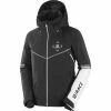 Vestes De Ski SALOMON RACE JKT M BLACK/WHITE 21 Noir 1 Vestes De Ski SALOMON RACE JKT M BLACK/WHITE 21 Noir -Vêtements hiver Homme Soldes 9 98359 race jkt m black white lc1436100 01
