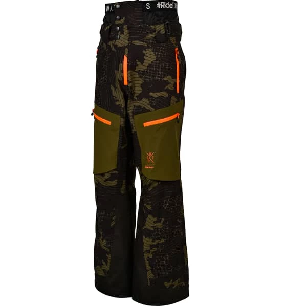 Pantalons De Ski WATTS LEVEL NEO CAMO KAKI 22 Vert 3 Pantalons De Ski WATTS LEVEL NEO CAMO KAKI 22 Vert
