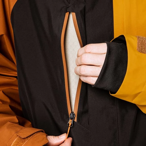 Vestes De Ski 686 M GLCR GORE-TEX CORE JKT GOLDEN BROWN CLRBLK 22 Marron / Noir 6 Vestes De Ski 686 M GLCR GORE-TEX CORE JKT GOLDEN BROWN CLRBLK 22 Marron / Noir – Image 4