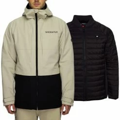 Vestes De Ski 686 M SMARTY 3-IN-1 FORM JKT PUTTY CLRBLK 22 Beige / Noir