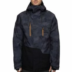Vestes De Ski 686 M GEO INSULATED JKT BLACK CAMO CLRBLK 22 Noir / Gris
