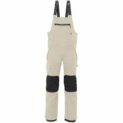 Pantalons De Ski 686 M HOT LAP INSULATED BIB PUTTY CLRBLK 22 Beige
