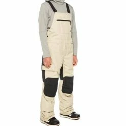 Pantalons De Ski 686 M HOT LAP INSULATED BIB PUTTY CLRBLK 22 Beige -Vêtements hiver Homme Soldes 9 98801 m hot lap insulated bib putty clrblk m1w207 0220 04