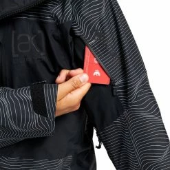 Vestes De Ski BURTON M AK GORE CYCLIC JK LOGO LINES 22 Noir / Blanc -Vêtements hiver Homme Soldes 9 99401 m ak gore cyclic jk logo lines 10002108 004 05