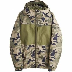 Vestes De Ski BURTON M GORE PILLOWILNE JK MARTINI OLIVE TERRA CAMO/MARTINI OLIVE 22 Vert