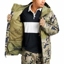 Vestes De Ski BURTON M GORE PILLOWILNE JK MARTINI OLIVE TERRA CAMO/MARTINI OLIVE 22 Vert -Vêtements hiver Homme Soldes 9 99448 m gore pillowilne jk martini olive terra camo martini olive 22813100 960 03