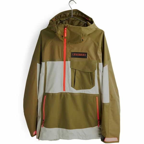 Vestes De Ski BURTON M GORE BREAKER ANORAK MARTINI OLIVE/SILVER GREEN 22 Beige / Vert 3 Vestes De Ski BURTON M GORE BREAKER ANORAK MARTINI OLIVE/SILVER GREEN 22 Beige / Vert