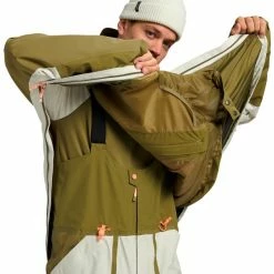 Vestes De Ski BURTON M GORE BREAKER ANORAK MARTINI OLIVE/SILVER GREEN 22 Beige / Vert 10 Vestes De Ski BURTON M GORE BREAKER ANORAK MARTINI OLIVE/SILVER GREEN 22 Beige / Vert -Vêtements hiver Homme Soldes 9 99455 m gore breaker anorak martini olive silver green 22820100 301 03