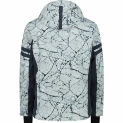 Vestes De Ski CMP MAN JKT FIX HOOD GHIACCIO NERO BIANCO 22 Gris / Bleu -Vêtements hiver Homme Soldes 9 99608 man jkt fix hood ghiaccio nero bianco 31w0097p 10zh 03